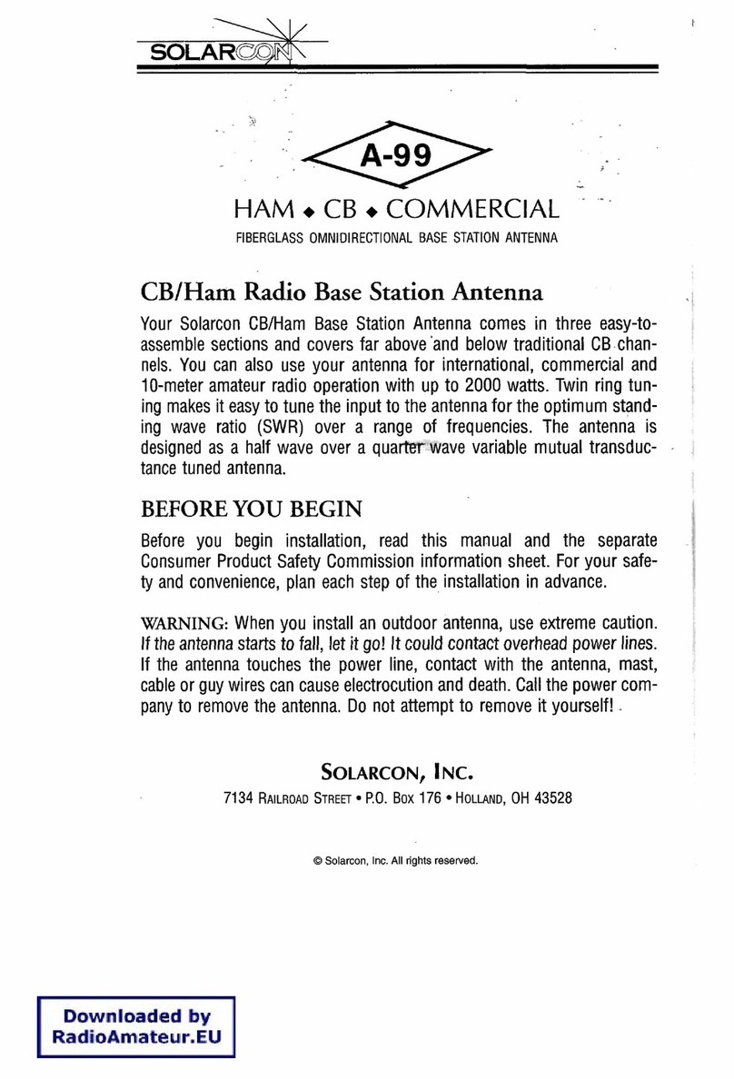 Solarcon A-99 Assembly instructions nstructions / owners manual Solarcon A-99 Assembly instructions nstructions / owners manual