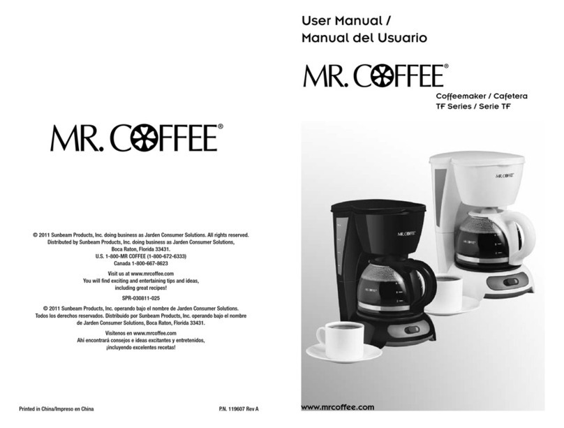 Mr. Coffee TF Series user manual