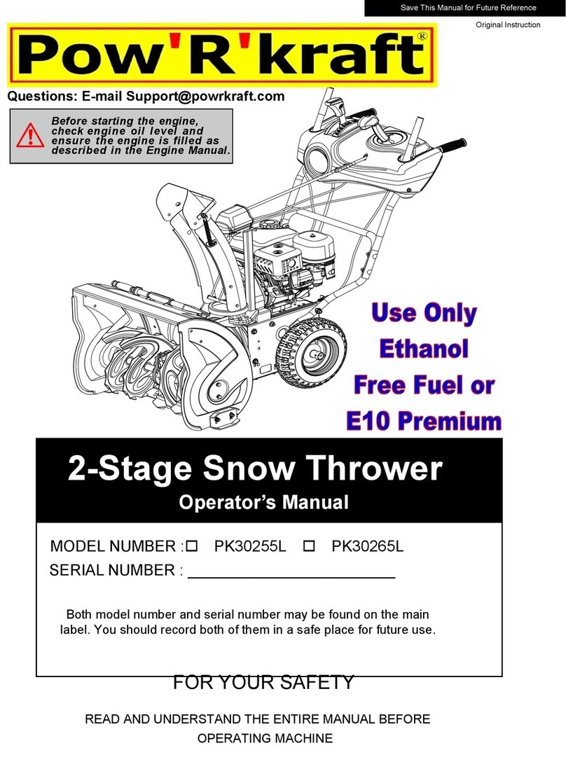 Powr-Kraft PK30255L Operator's manual