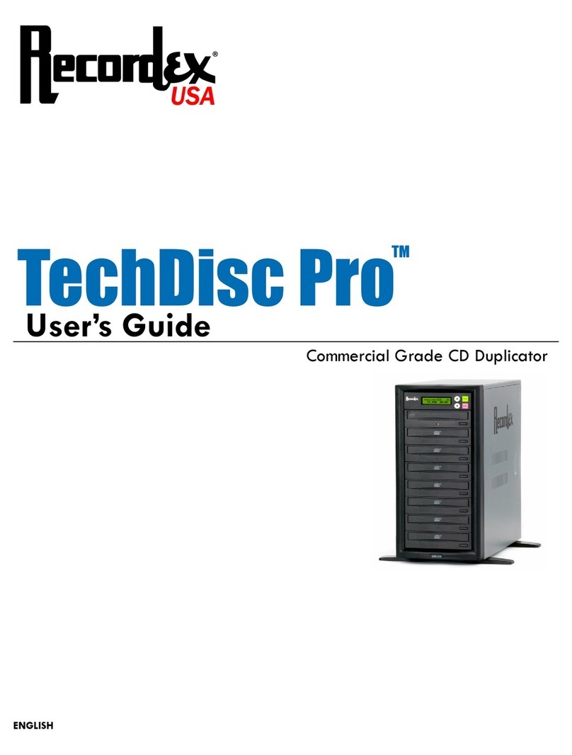 Recordex TechDisc Pro user guide