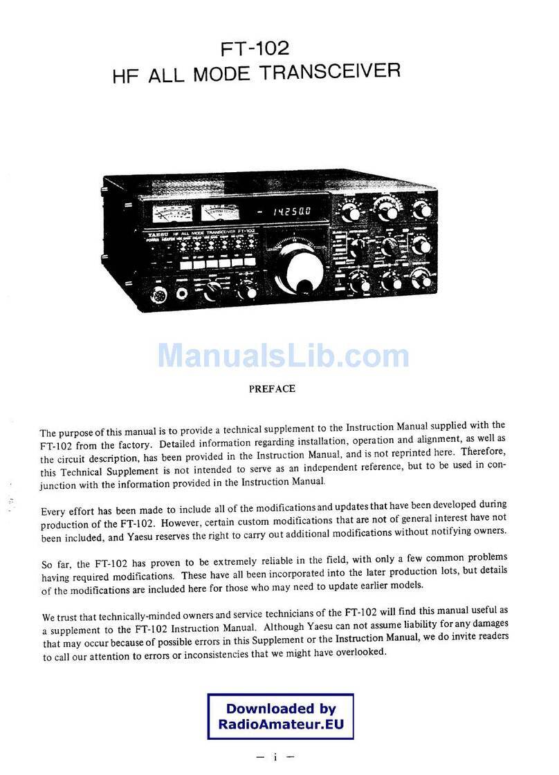 Yaesu FT-102 instruction manual Yaesu FT-102 instruction manual