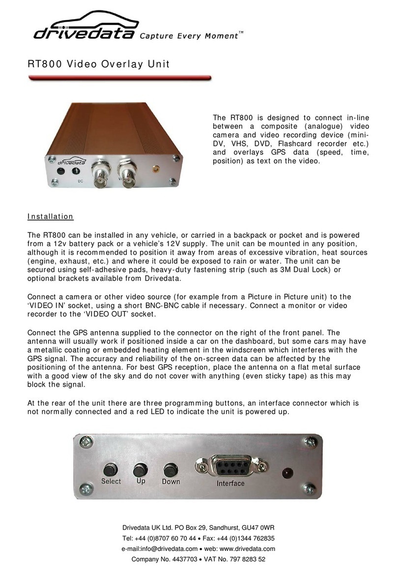 Drivedata RT800 quick start guide