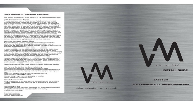 VM Audio EXS652M installation guide