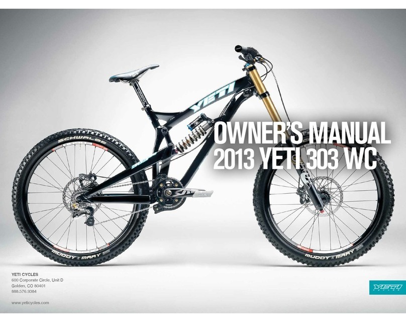 Yeti Cycles 303 wc 2013 User manual