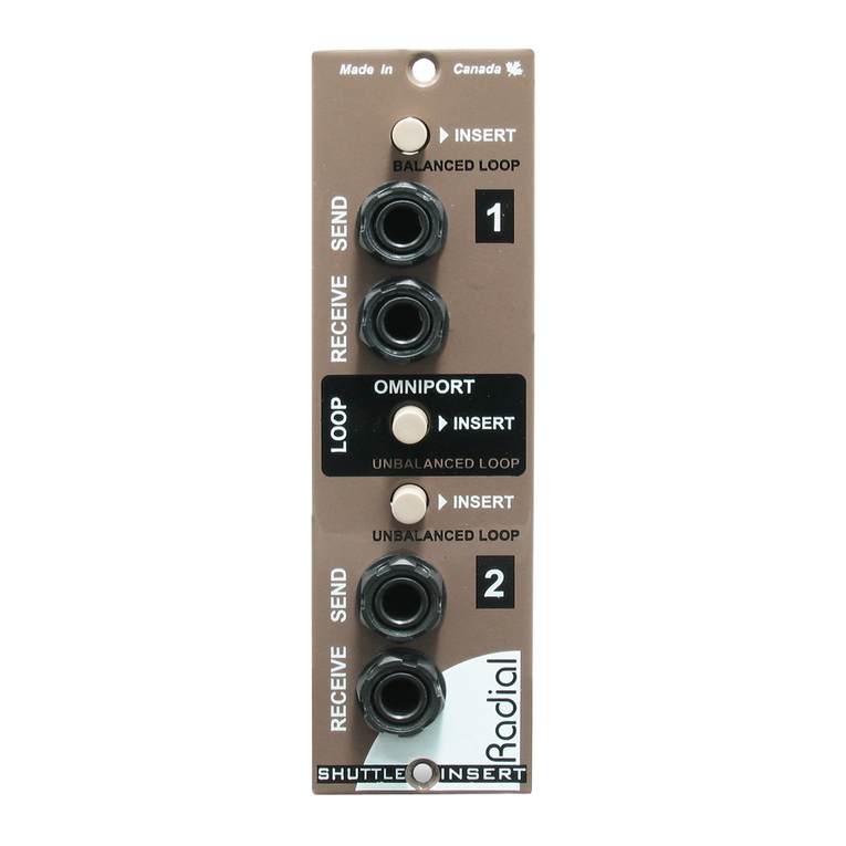 Radial Engineering Shuttle 500 User manual