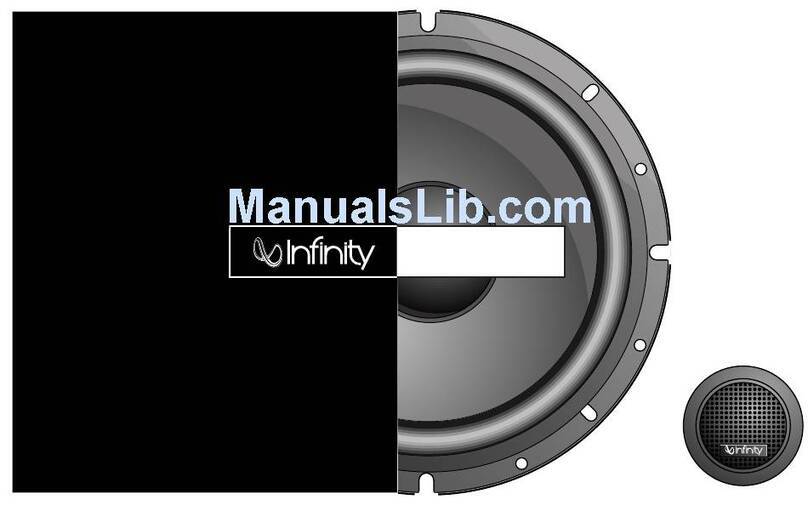 Infinity Kappa 40.1cs instructions