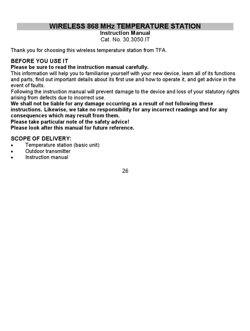 TFA Dostmann WIRELESS 868 MHz TEMPERATURE STATION instruction manual TFA Dostmann WIRELESS 868 MHz TEMPERATURE STATION instruction manual