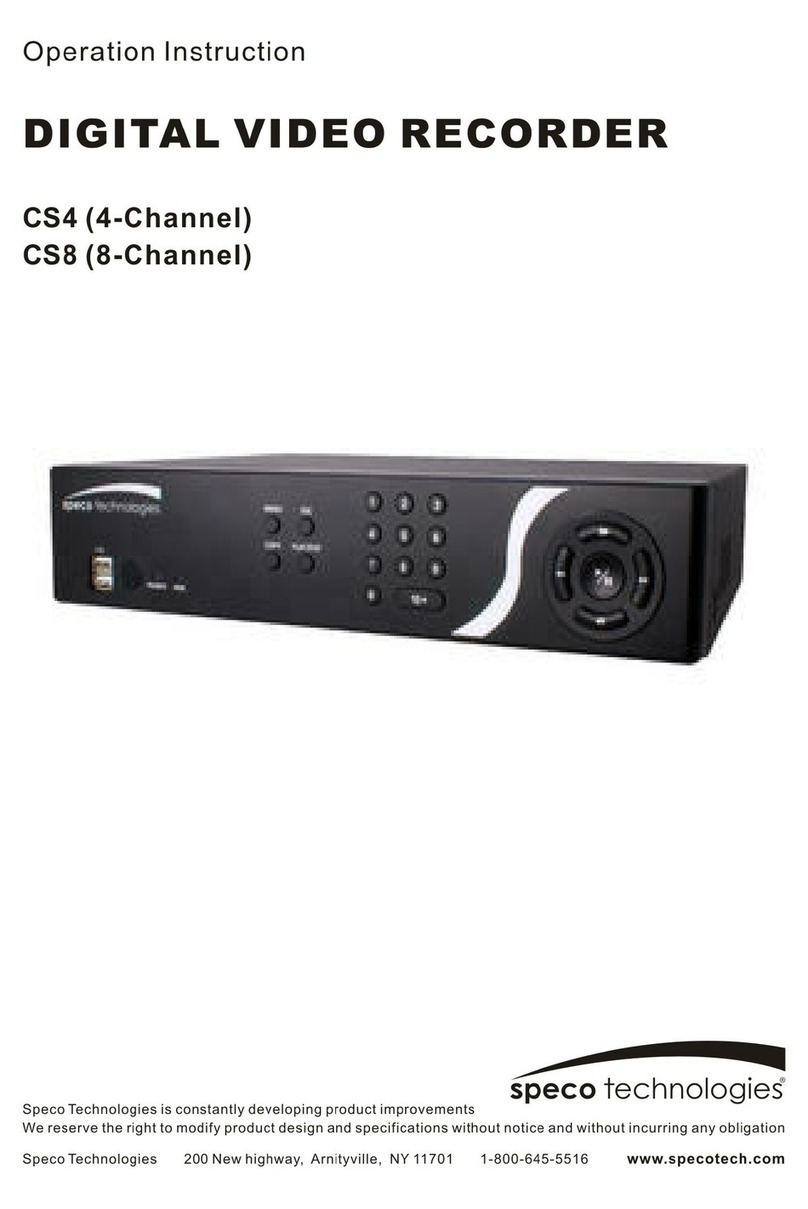 Speco CS4 Technical manual