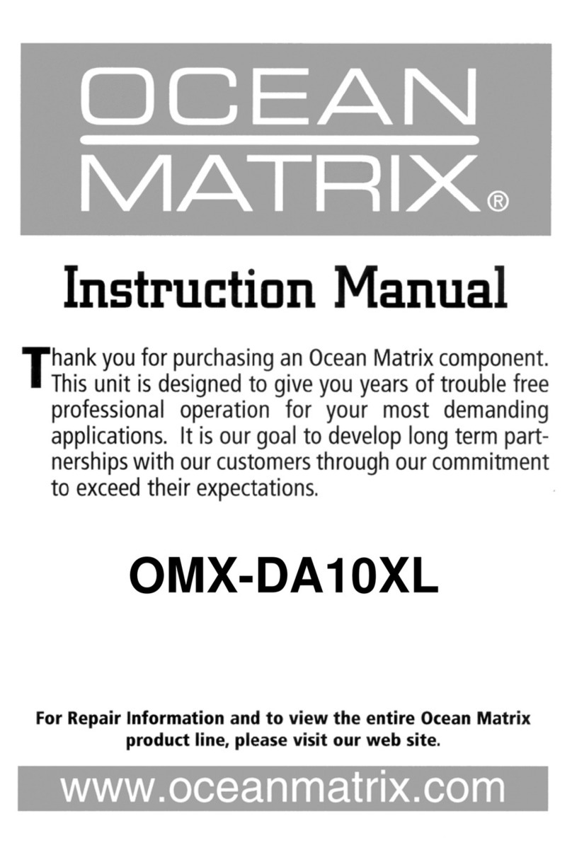 Ocean Matrix OMX-DA10XL User manual