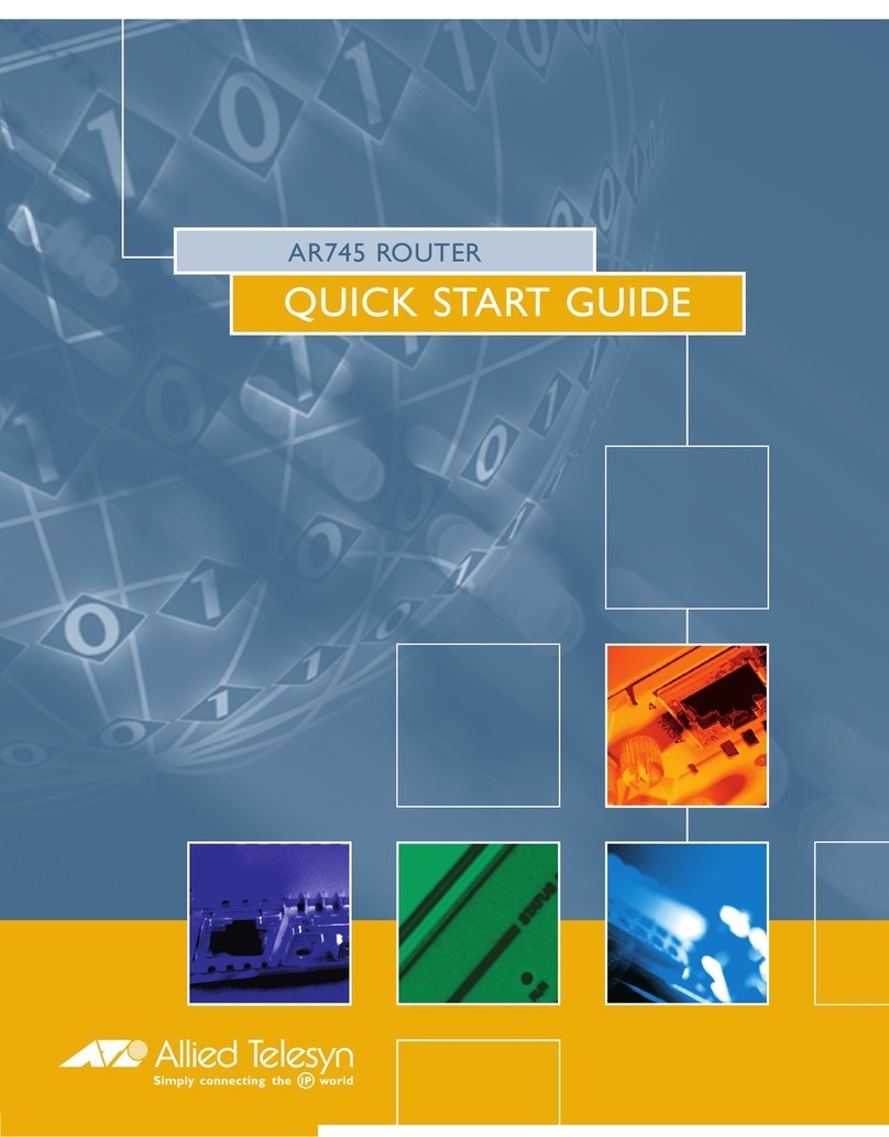 Allied Telesis AR745 User manual