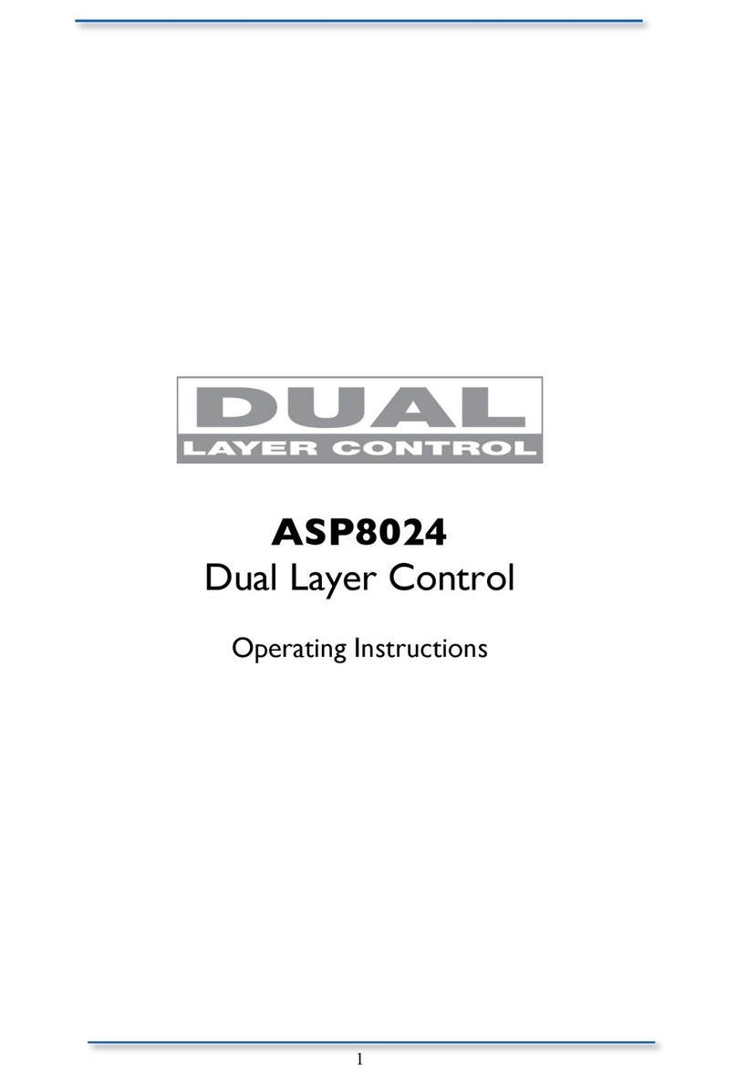 Audient ASP8024 Dual Layer Control operating instructions