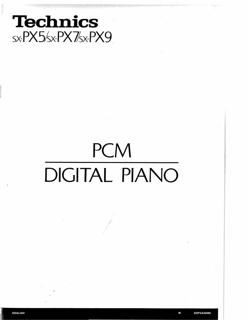 Technics SX-PX5 User manual Technics SX-PX5 User manual