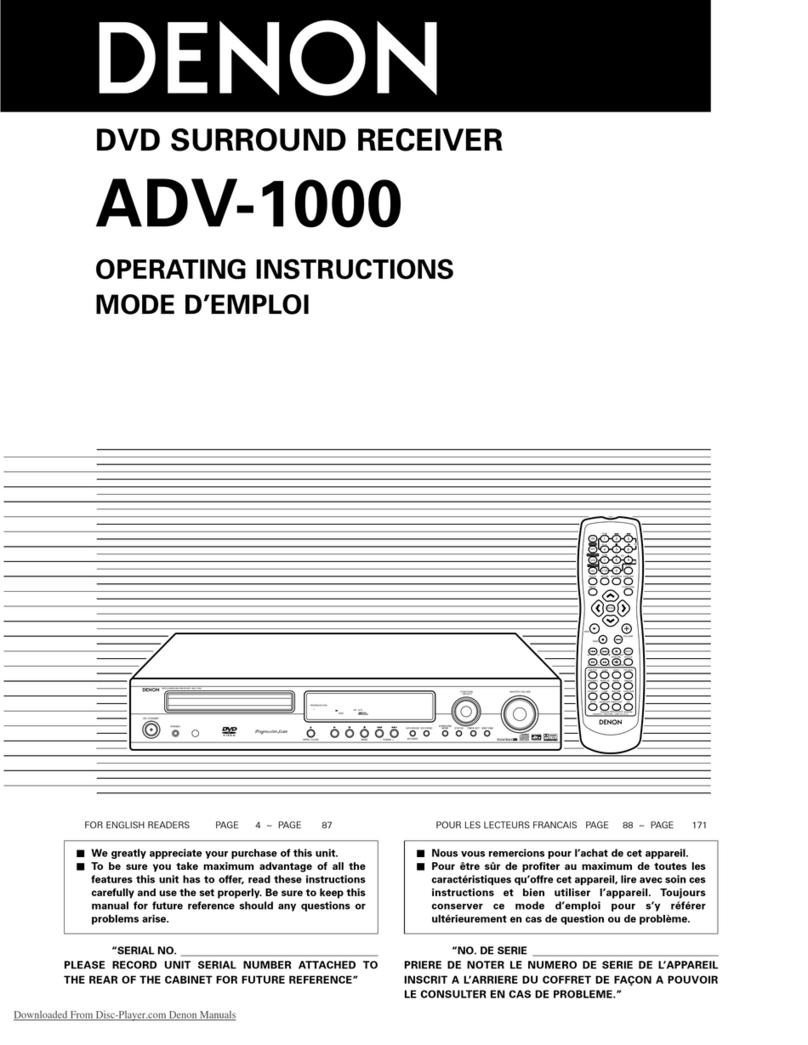 Denon ADV-1000 User manual