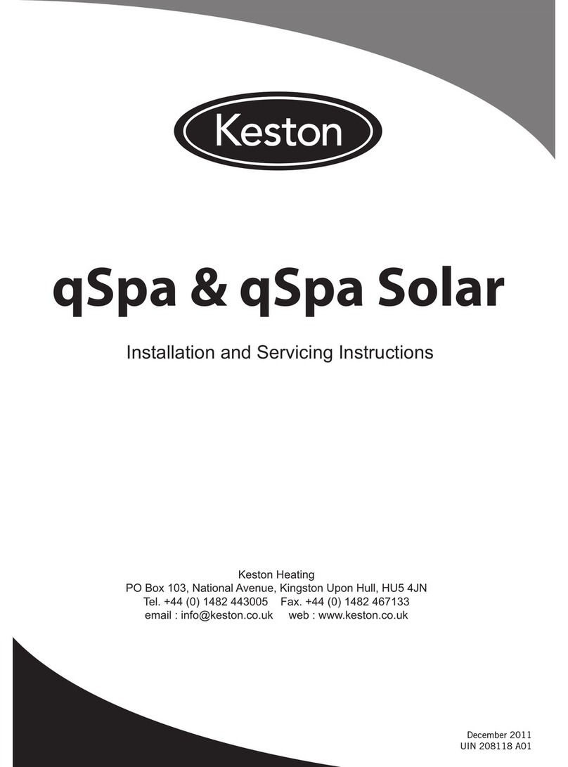 Keston qSpa Installation and servicing instructions