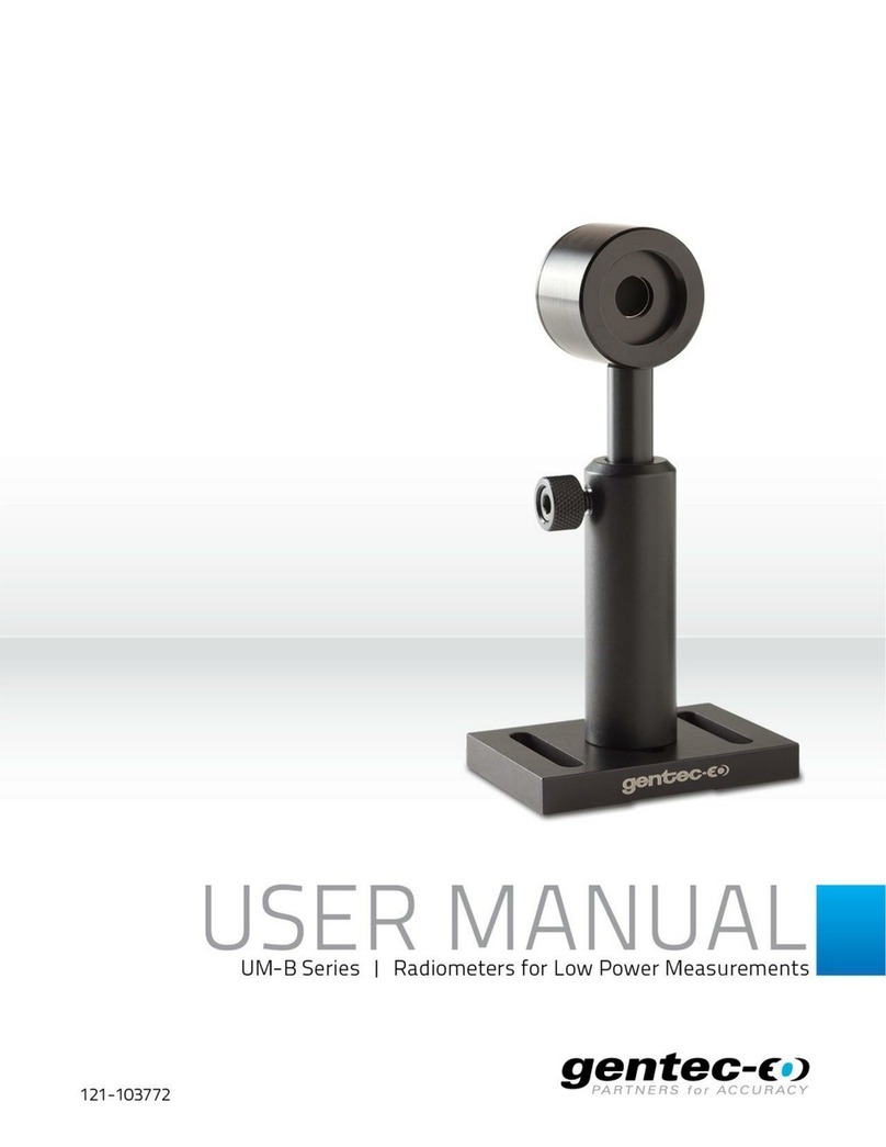 Gentec-E UM-B Series user manual Gentec-E UM-B Series user manual