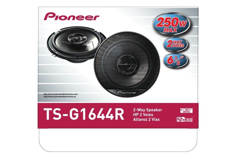 Pioneer TS-G1644R User manual Pioneer TS-G1644R User manual