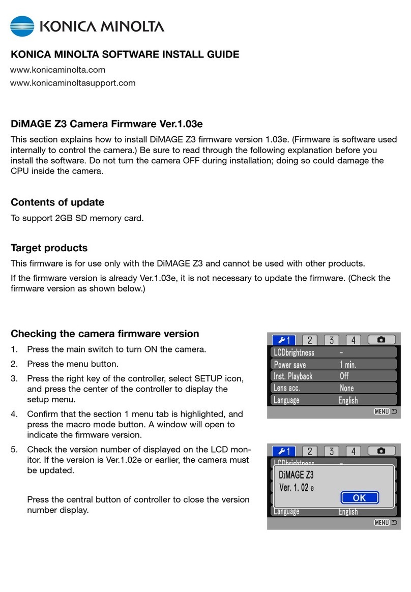 Konica Minolta DiMAGE Z3 User manual