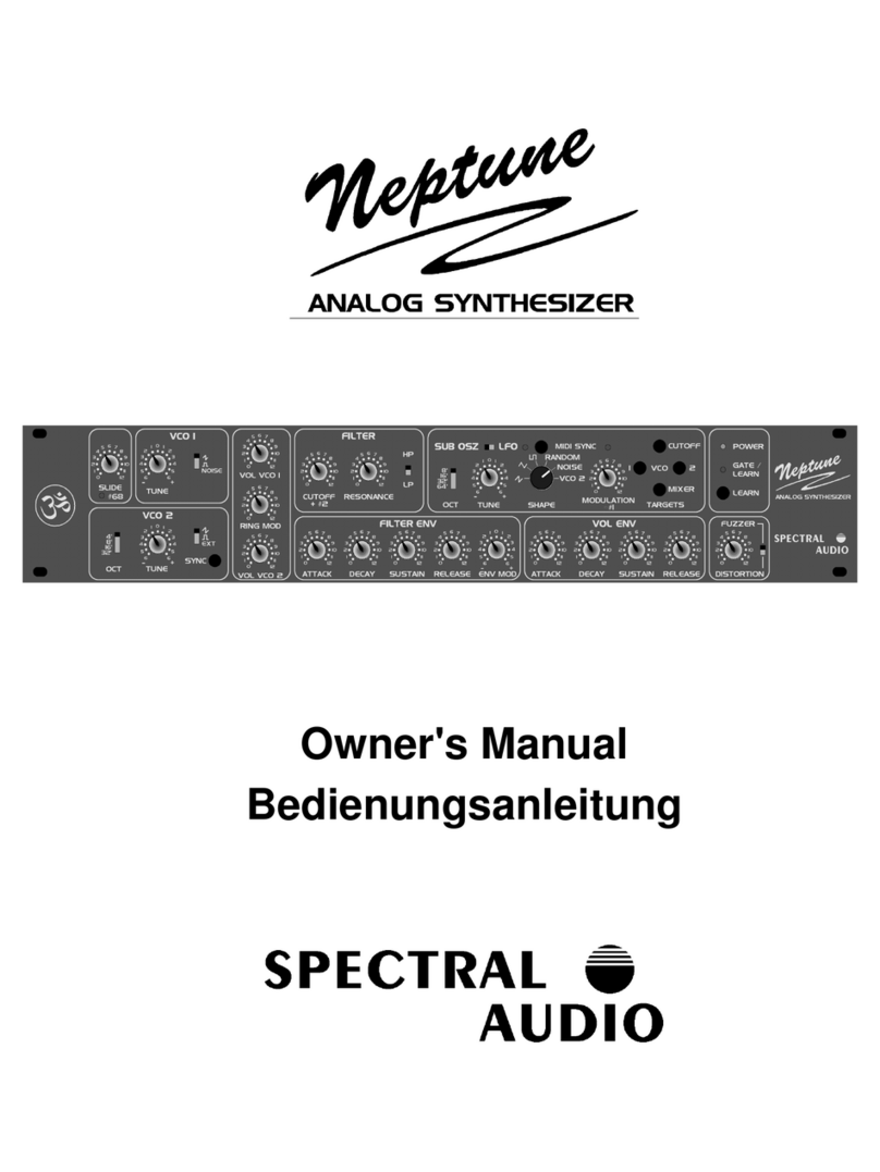 Spectral Audio Neptune owner's manual