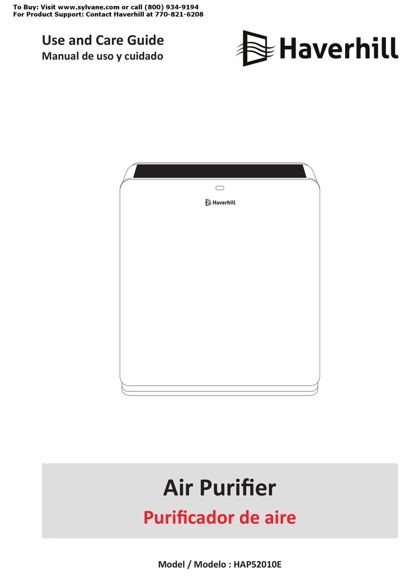 Haverhill HAP52010E Use and care guide