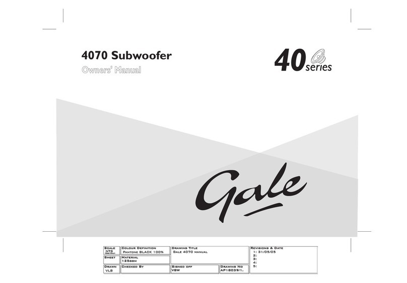 Gale 4070 owner's manual