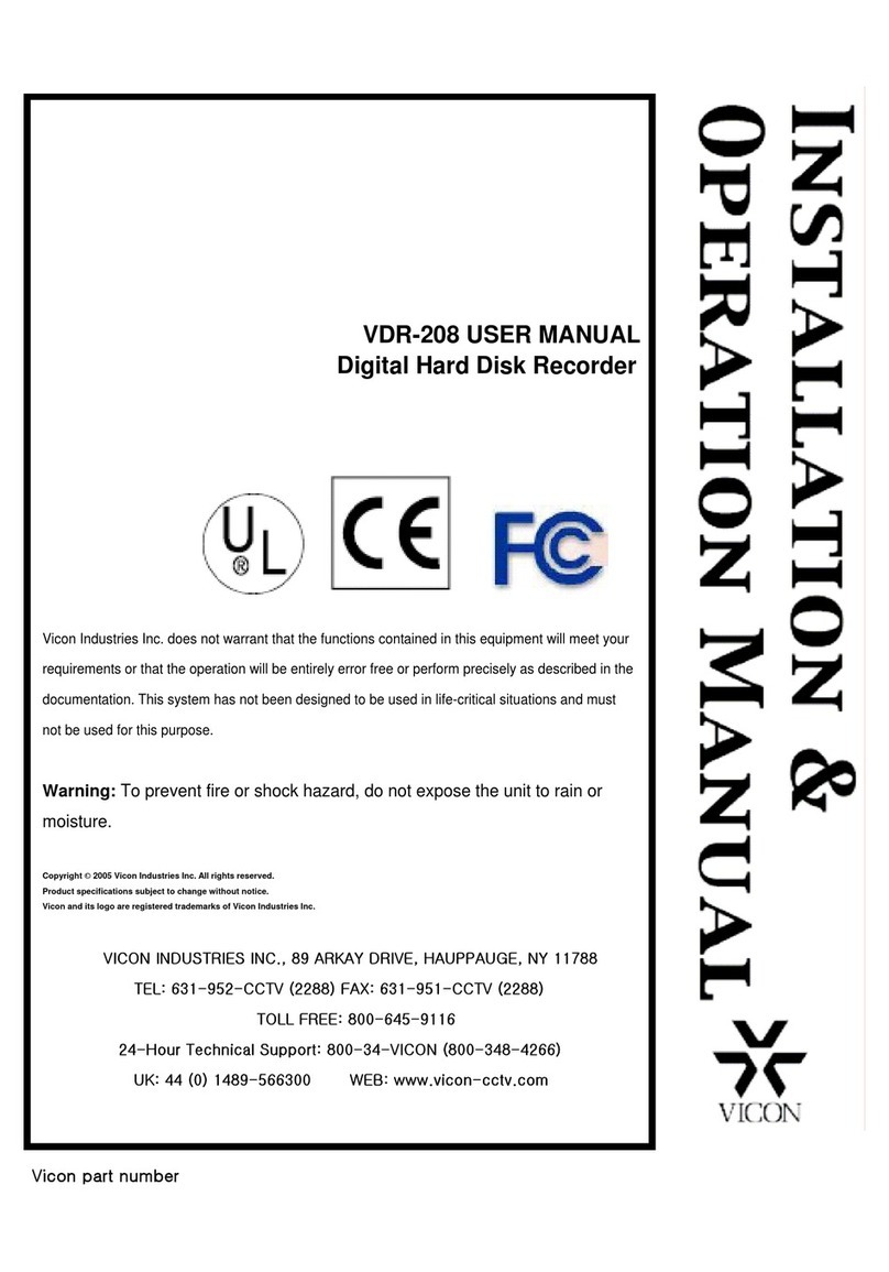 Vicon VDR-208 user manual