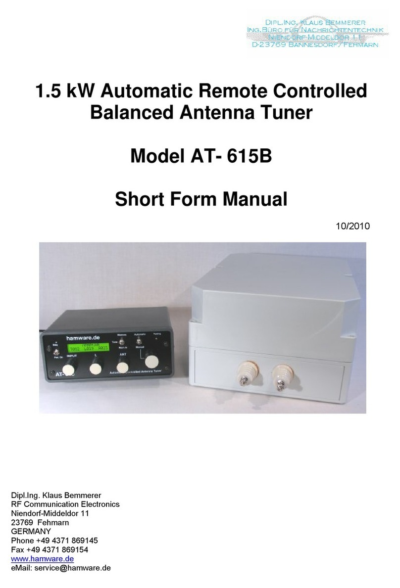 Dipl.Ing. Klaus Bemmerer AT- 615B Short form manual
