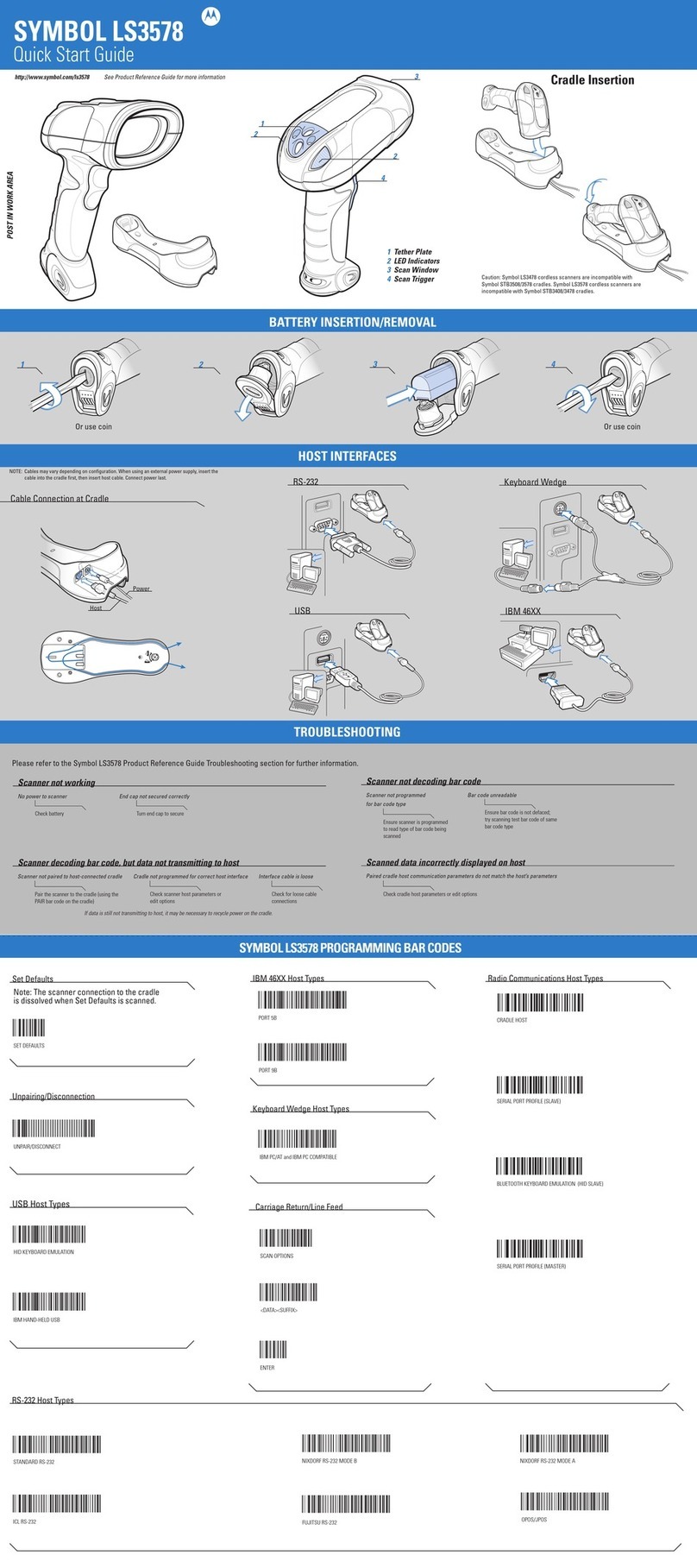 Symbol LS3578 User manual