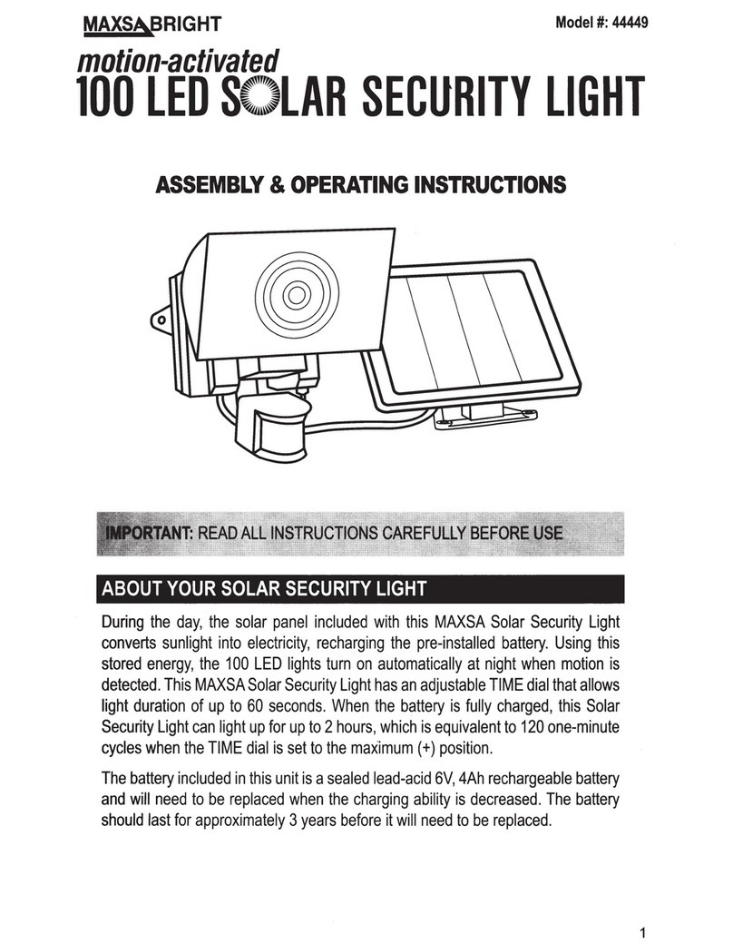 MAXSA 44449 Assembly & operating instructions
