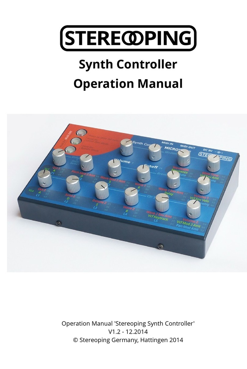 Stereoping Synth Controller User manual