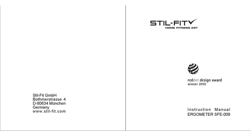 Stil-fit Ergometer SFE-009 User manual