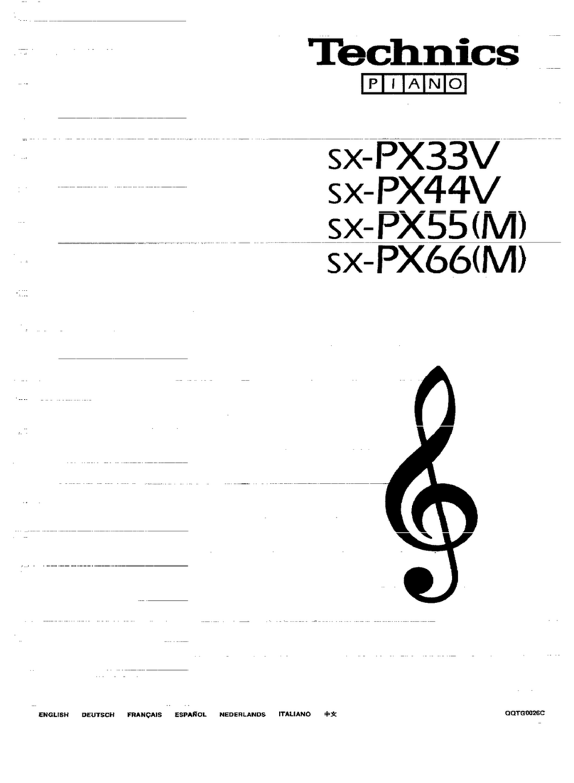 Technics SX-PX33V User manual Technics SX-PX33V User manual