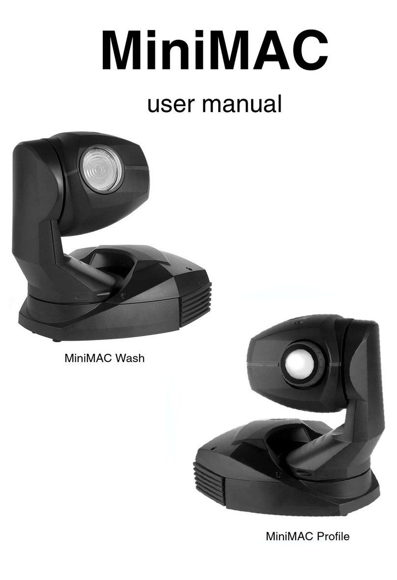 Martin Professional MiniMAC Wash user manual Martin Professional MiniMAC Wash user manual