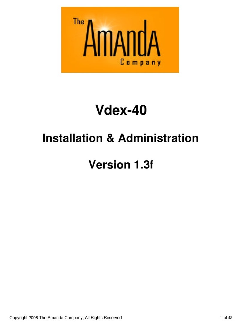 Amanda Vdex-40 Instruction Manual