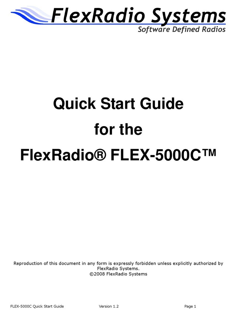 FlexRadio Systems FLEX-5000C User manual