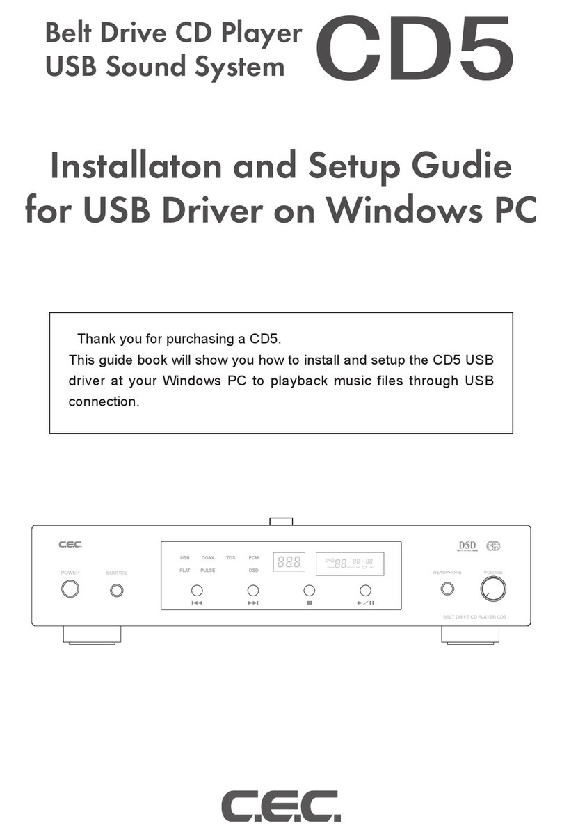 cec CD5 Installation and setup