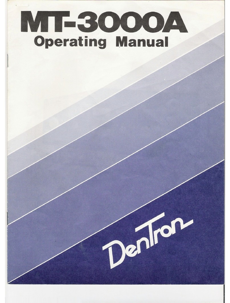 Dentron MT-3000A User manual