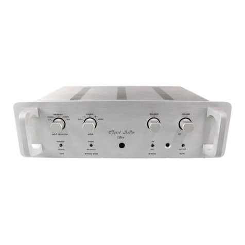 Classe Audio 6 owner's manual