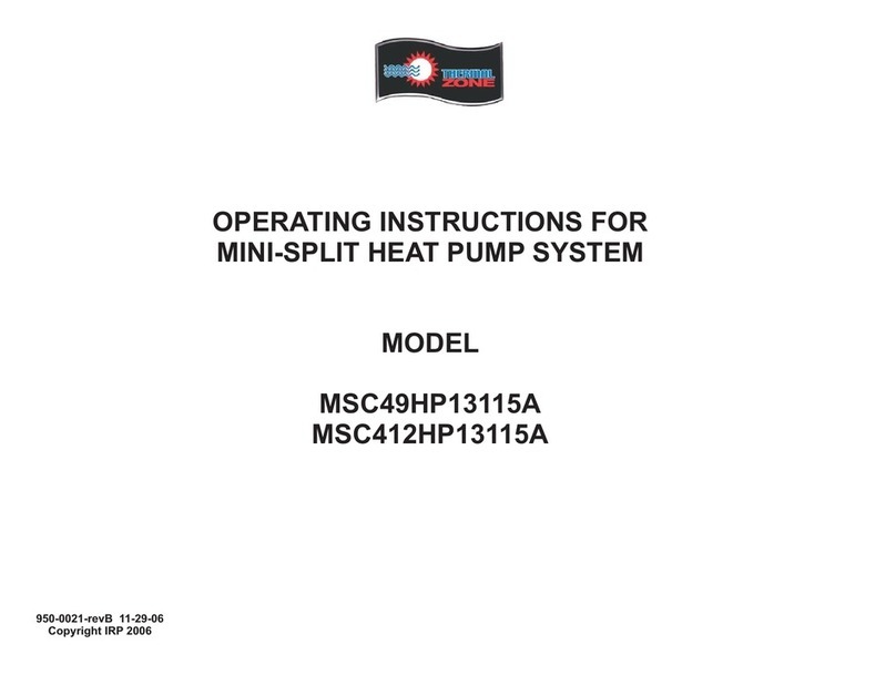 Thermal Zone MSC49HP13115A User manual