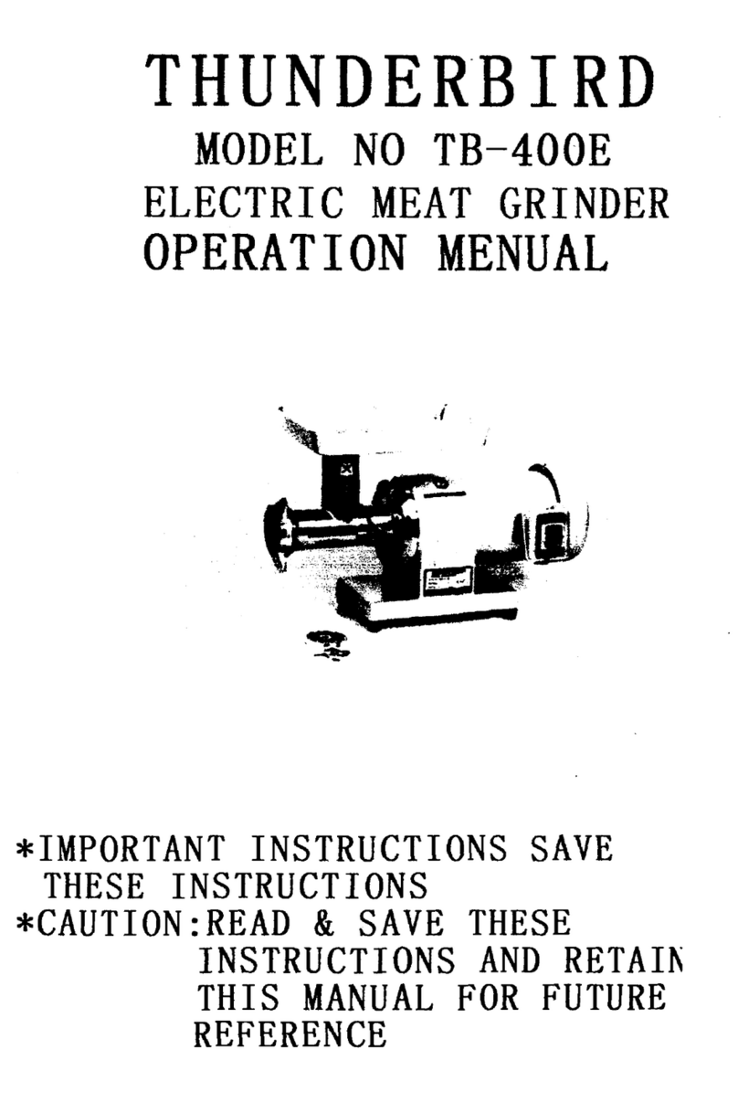 Thunderbird TB-400E Operation manual