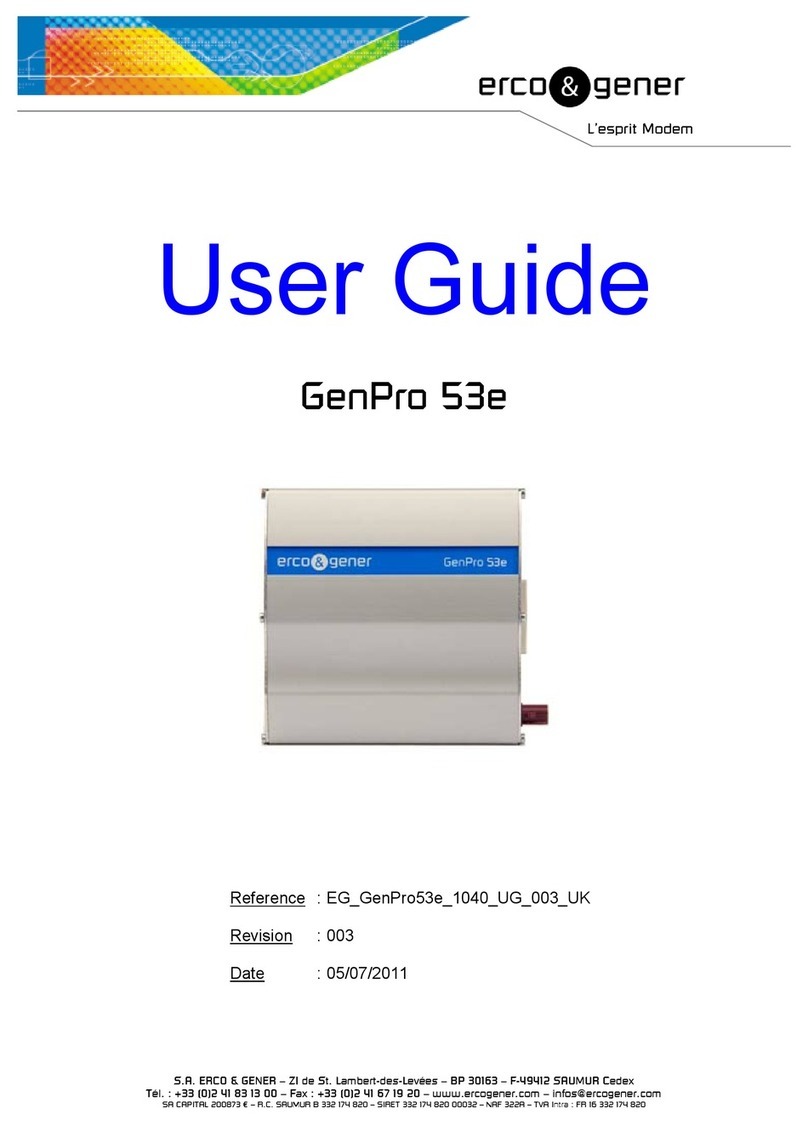 Erco&Gener GenPro 53e User manual