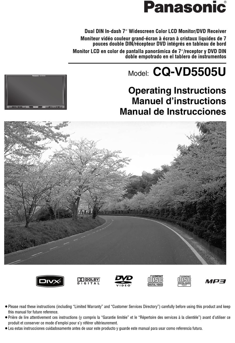 Panasonic CQ-VD5505U operating instructions