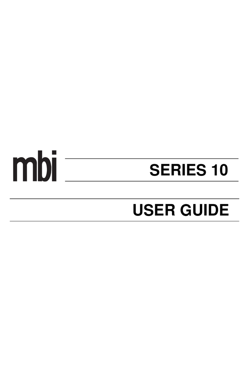 SoundCraft MBI 10 Series User manual