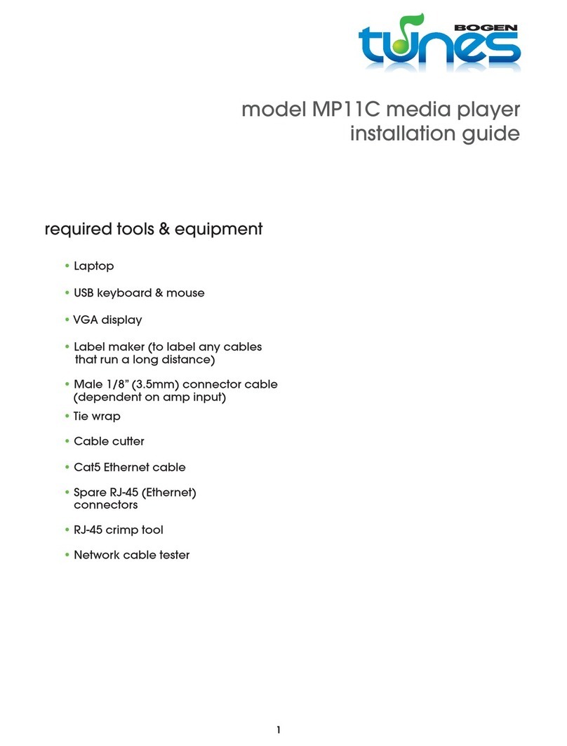 Bogen MP11C User manual