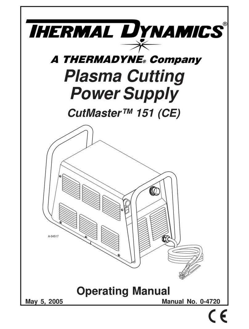 Thermal Dynamics CUTMASTER 151 User manual