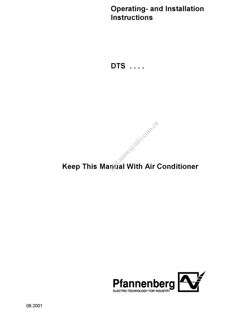 Pfannenberg DTS Operating and installation instructions
