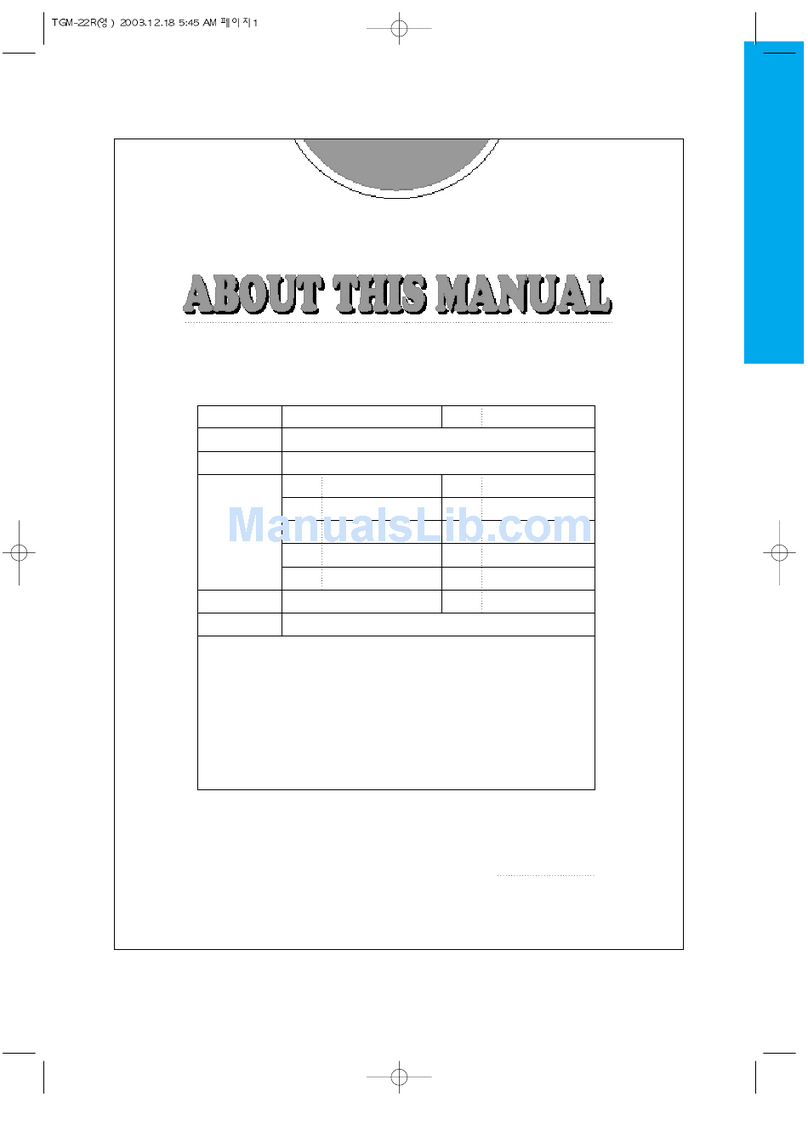 Turboair TGM-22R instruction manual