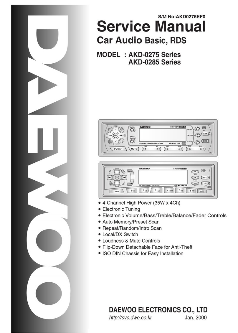 Daewoo AKD-0275 Series User manual Daewoo AKD-0275 Series User manual