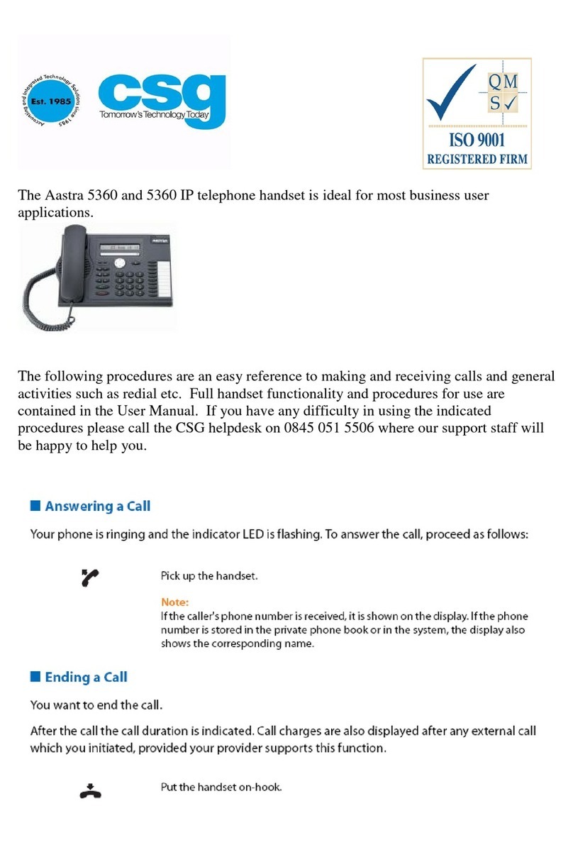 Aastra 5360 user guide