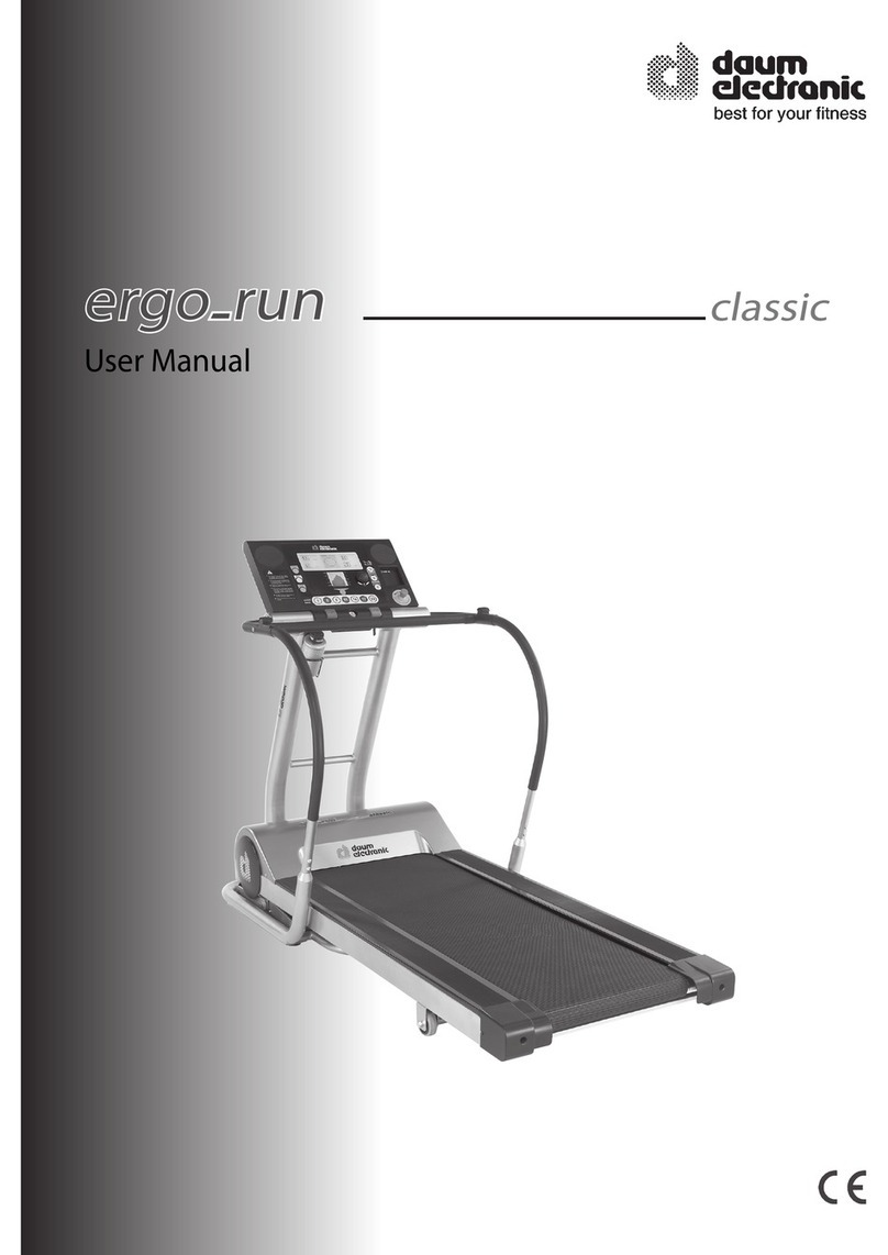 Daum electronic ergo_run classic user manual