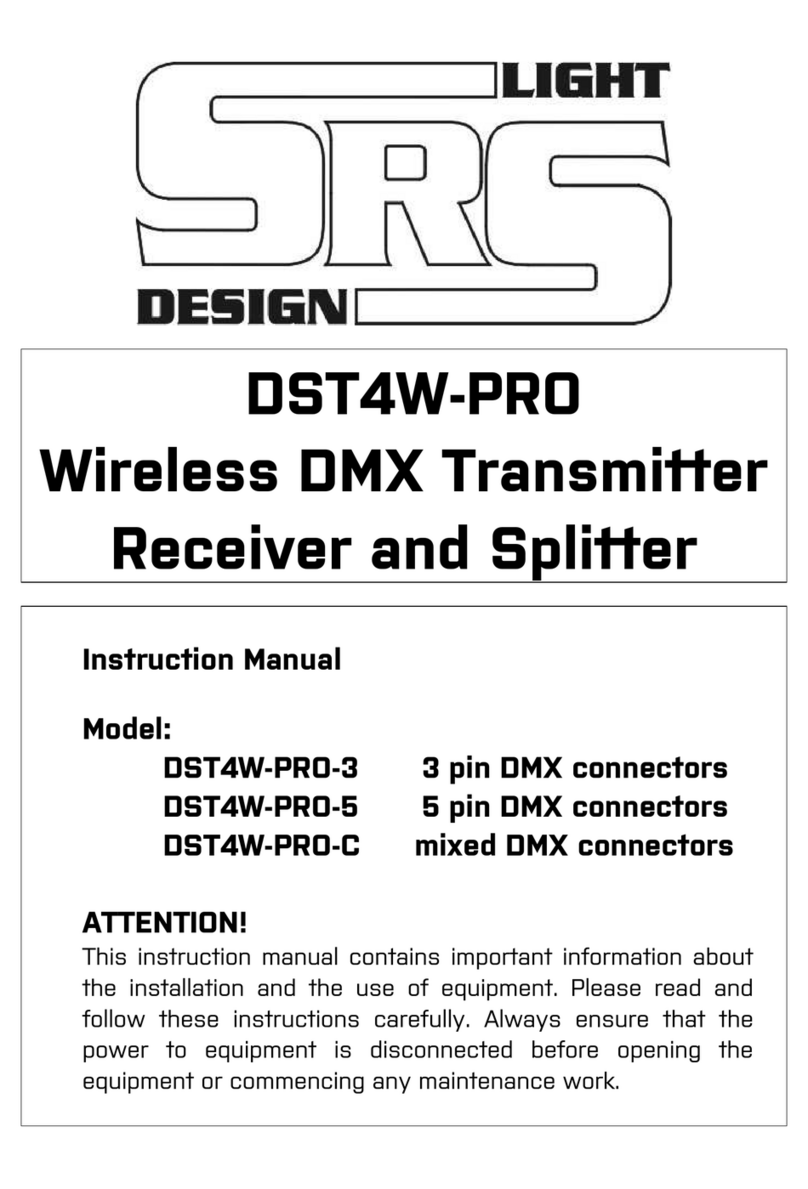 SRS Light Design DST4W-PRO-3 instruction manual